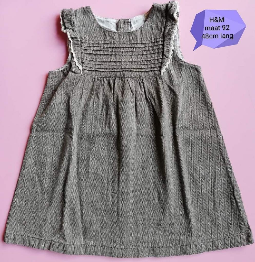 Jurk H&M maat 92, Kinderen en Baby's, Kinderkleding | Maat 92, Meisje, H&M, Ophalen of Verzenden, Zo goed als nieuw