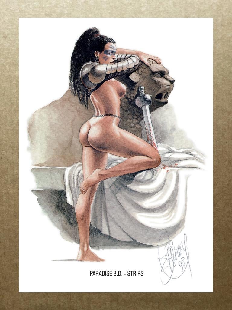 Murena - Ex-libris- Gladiatrice- Paradise BD-Strips - Delaby, Envoi