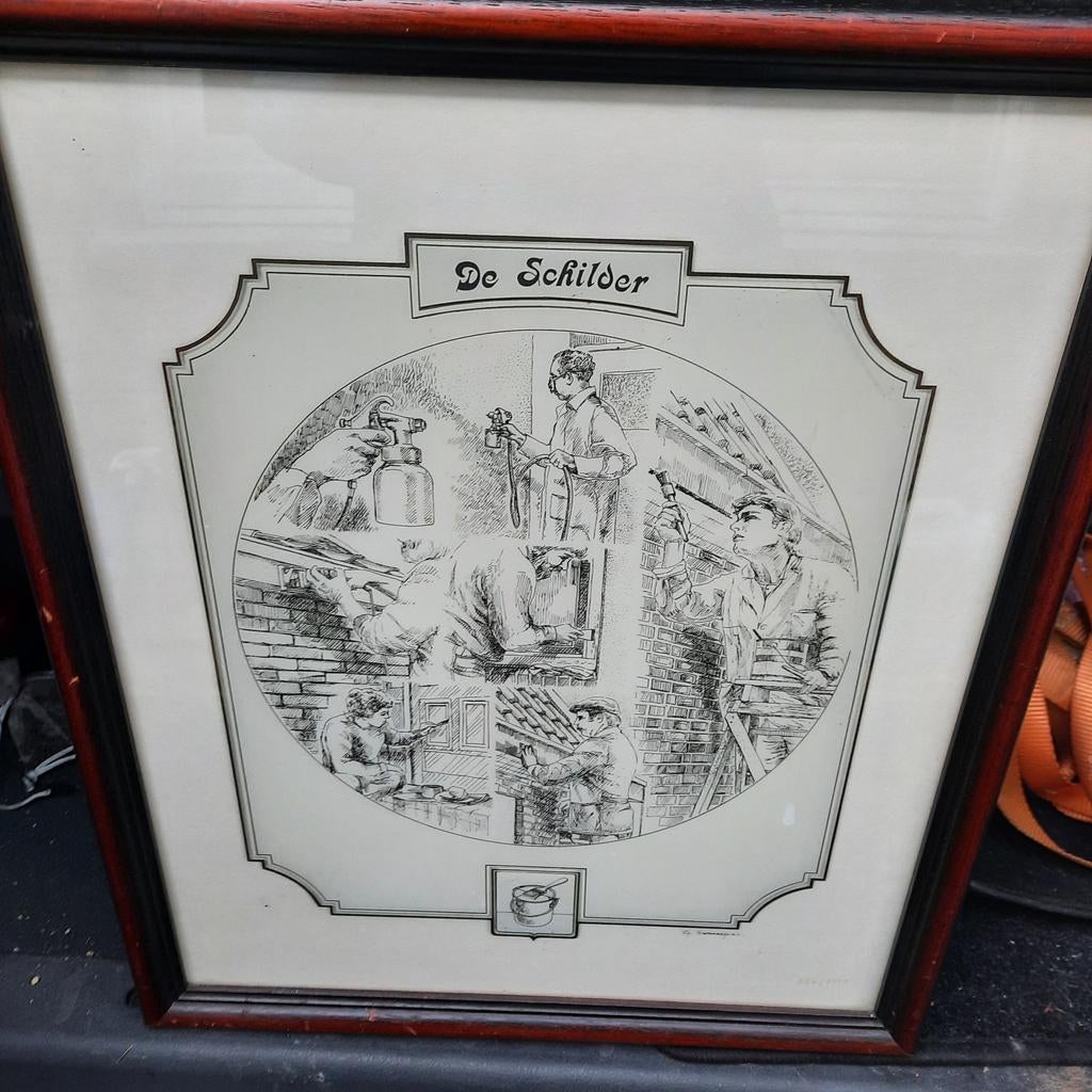 Cadre de peinture, peint sur verre. Édition limitée., Enlèvement ou Envoi
