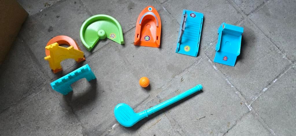 Minigolf set plastiek, Ophalen