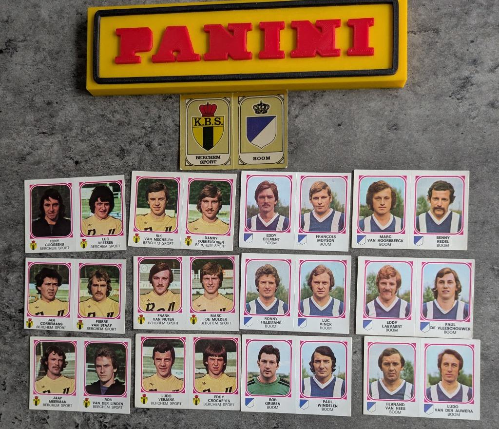 PANINI FOOTBALL 77 BOOM/BERCHEM ANNO 1977 13X, Verzenden, Nieuw
