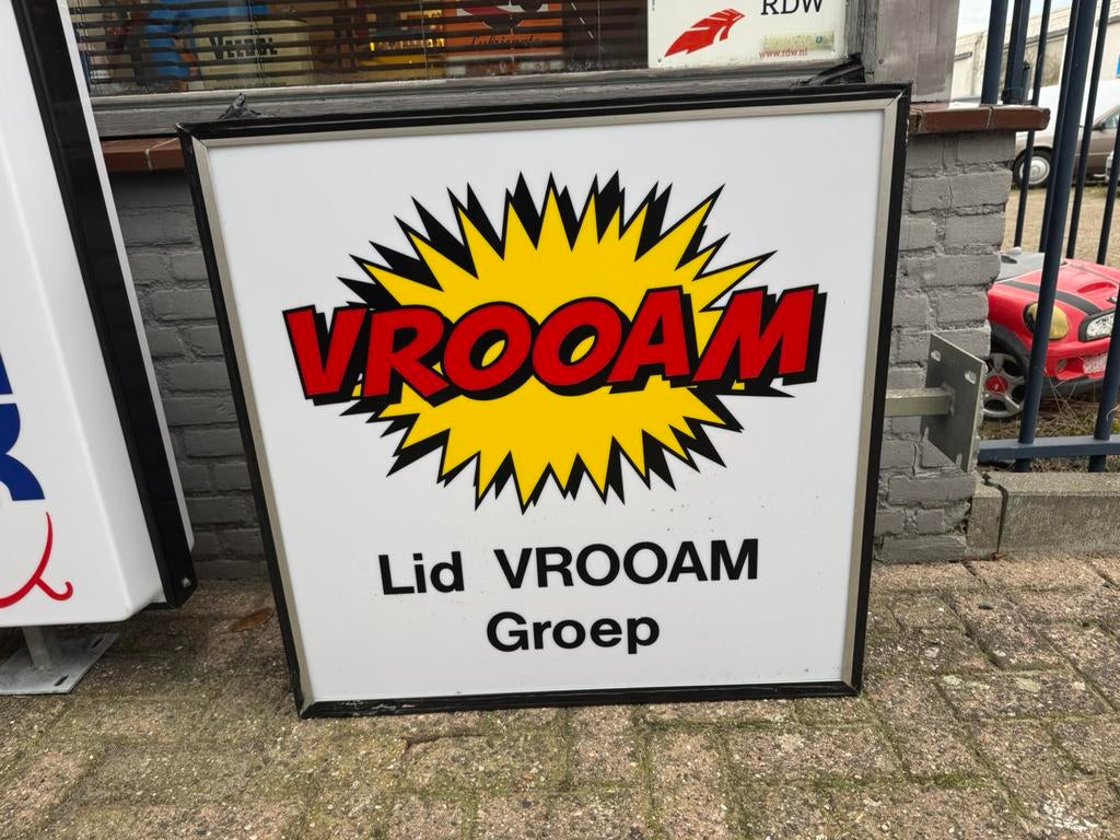 Oude Vintage garage lichtbakken, Verzamelen, Ophalen, Gebruikt, Lichtbak of (neon) lamp