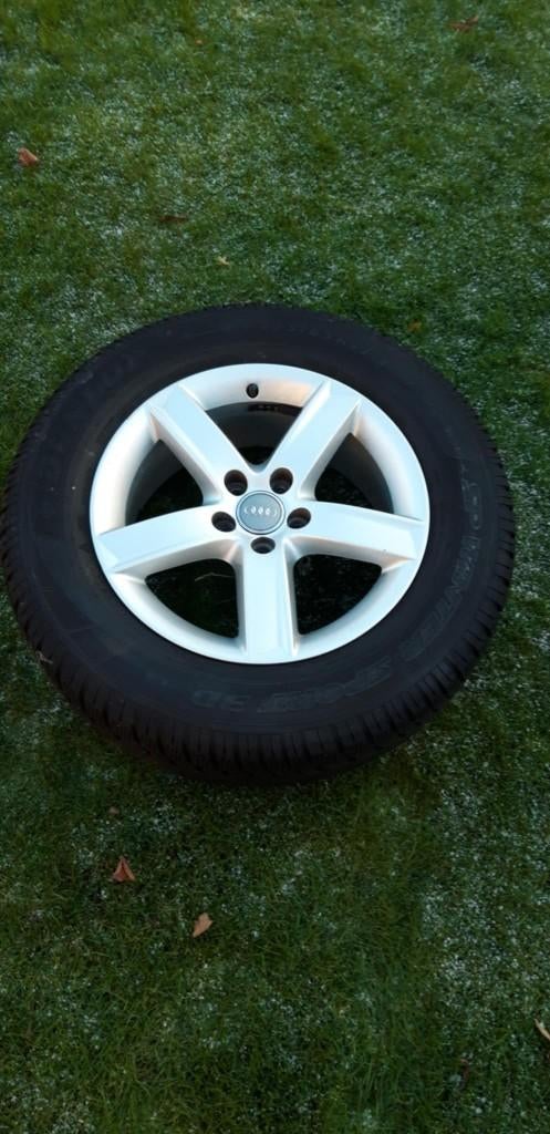 Winterbanden met Velg Audi, Ophalen, Gebruikt, Banden en Velgen, 17 inch