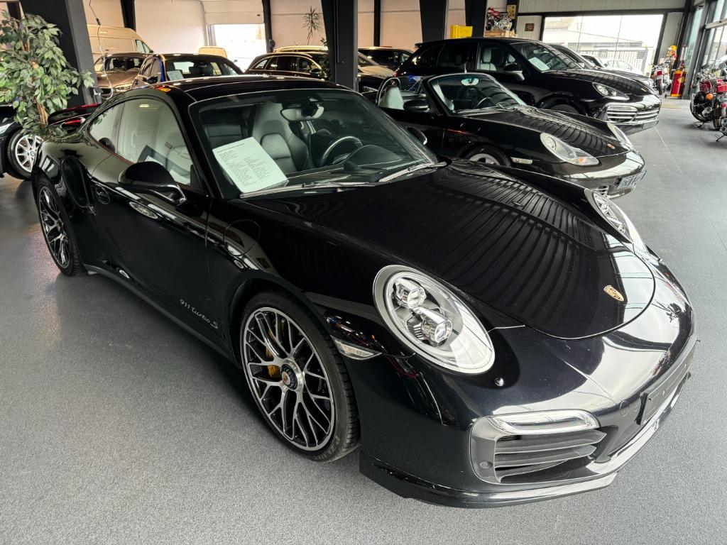 Porsche Turbo S 991 3.8 4x4 560pk, Auto's, Automaat, 4 zetels, Zwart, Leder