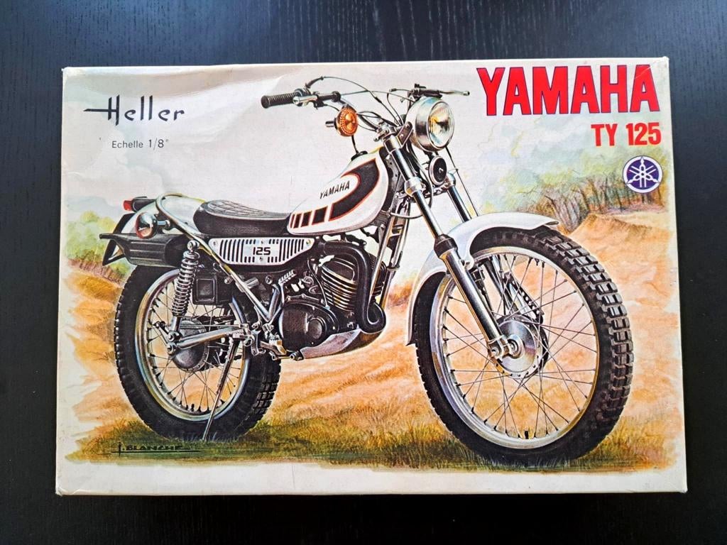 Yamaha TY 125 Trial 1/8 Heller, Plus grand que 1:32, Comme neuf, Enlèvement, Autres types
