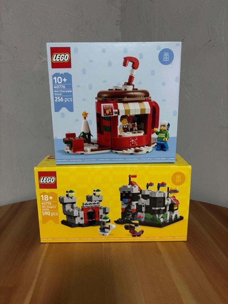 2 Lego GWP 40775 40776 mini kasteeltje warme chocolademelk, Ophalen of Verzenden, Nieuw, Complete set, Lego