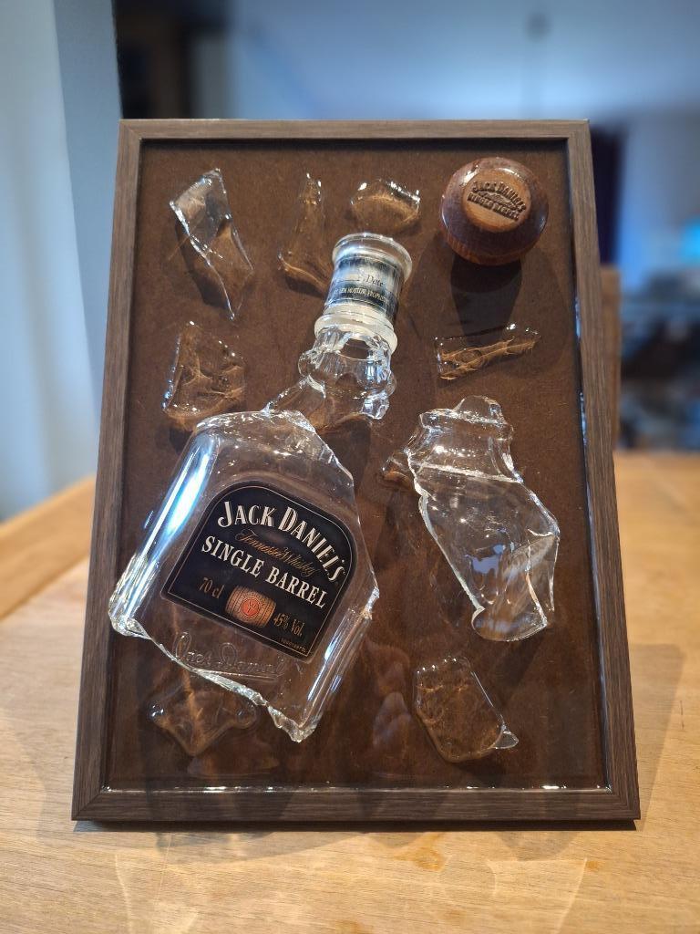 epoxy bottle art Jack Daniels, Ophalen of Verzenden