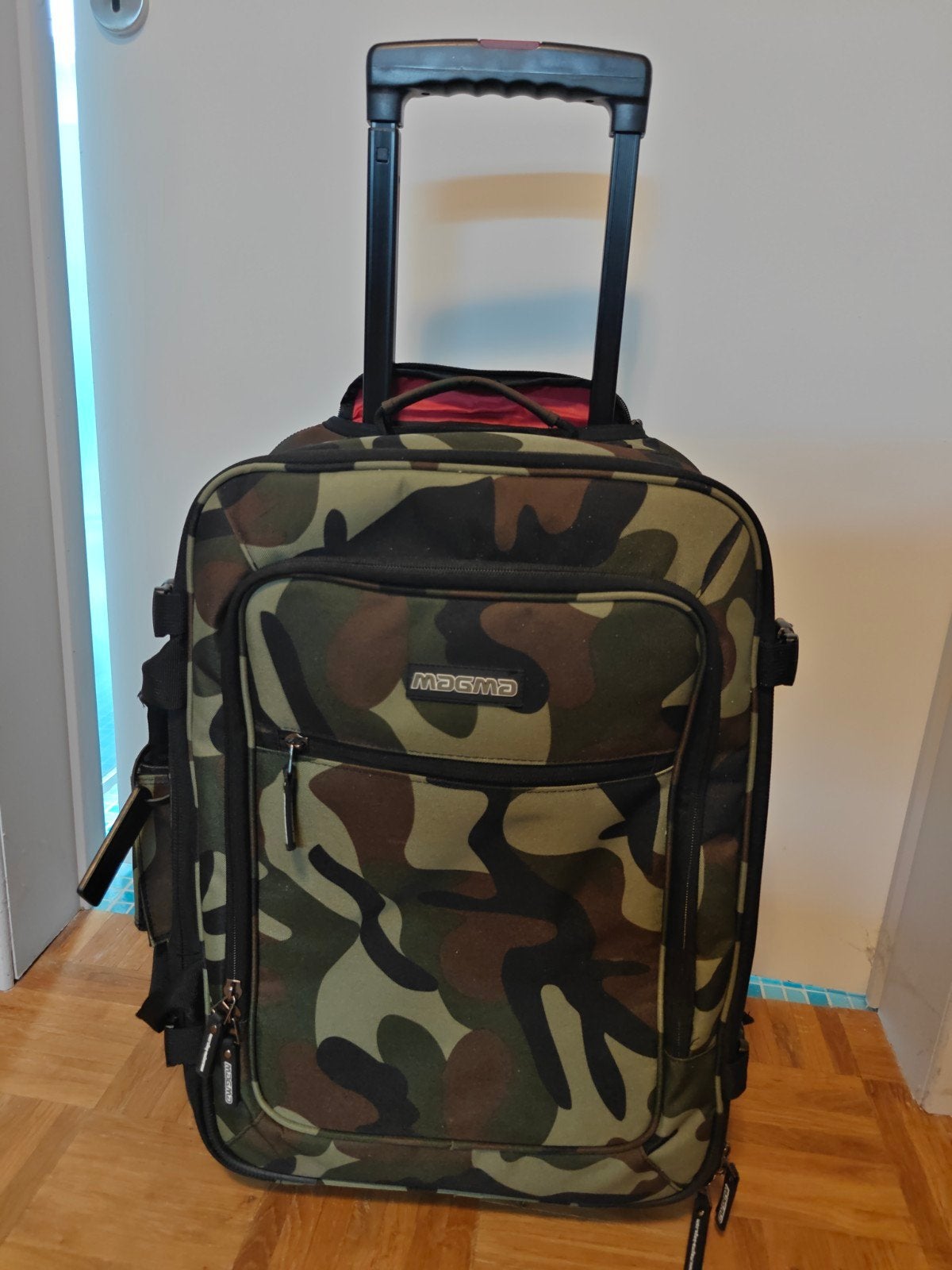 Magma DIGI Carry-On Trolley (Camo) DJM S-11, Ophalen, Groen, Wieltjes