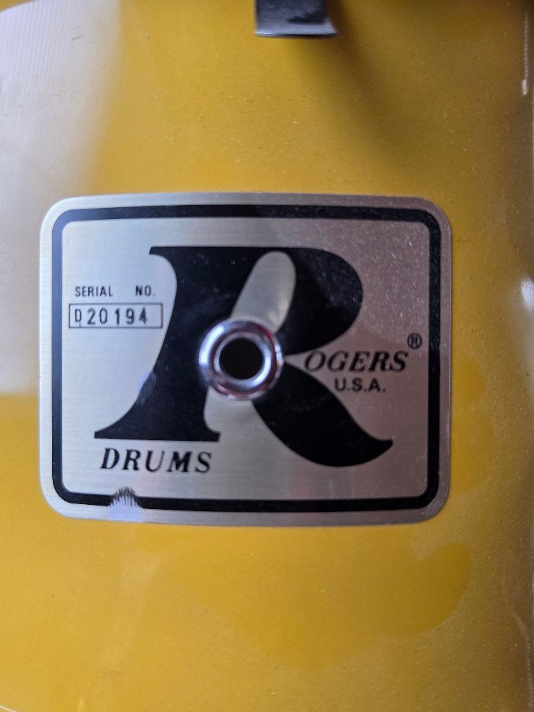 Vintage drumstel Rogers Big R-serie Spanish Gold, Muziek en Instrumenten, Ophalen, Gebruikt, Overige merken