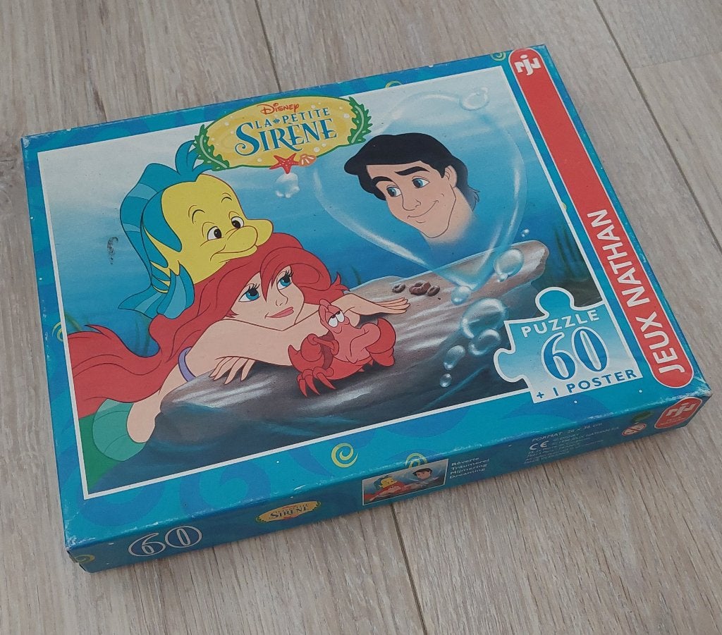 De Kleine Zeemeermin puzzel - 60 stukjes - als nieuw, Ophalen