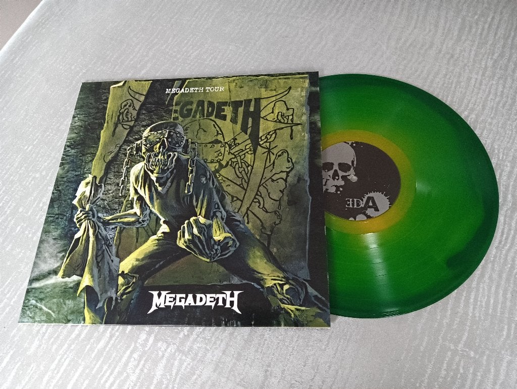 Megadeth  Lp  Megadeth Tour - green/yellow vinyl, Cd's en Dvd's, Vinyl | Hardrock en Metal, LP, Heavy metal, Colored vinyl, Ophalen of Verzenden