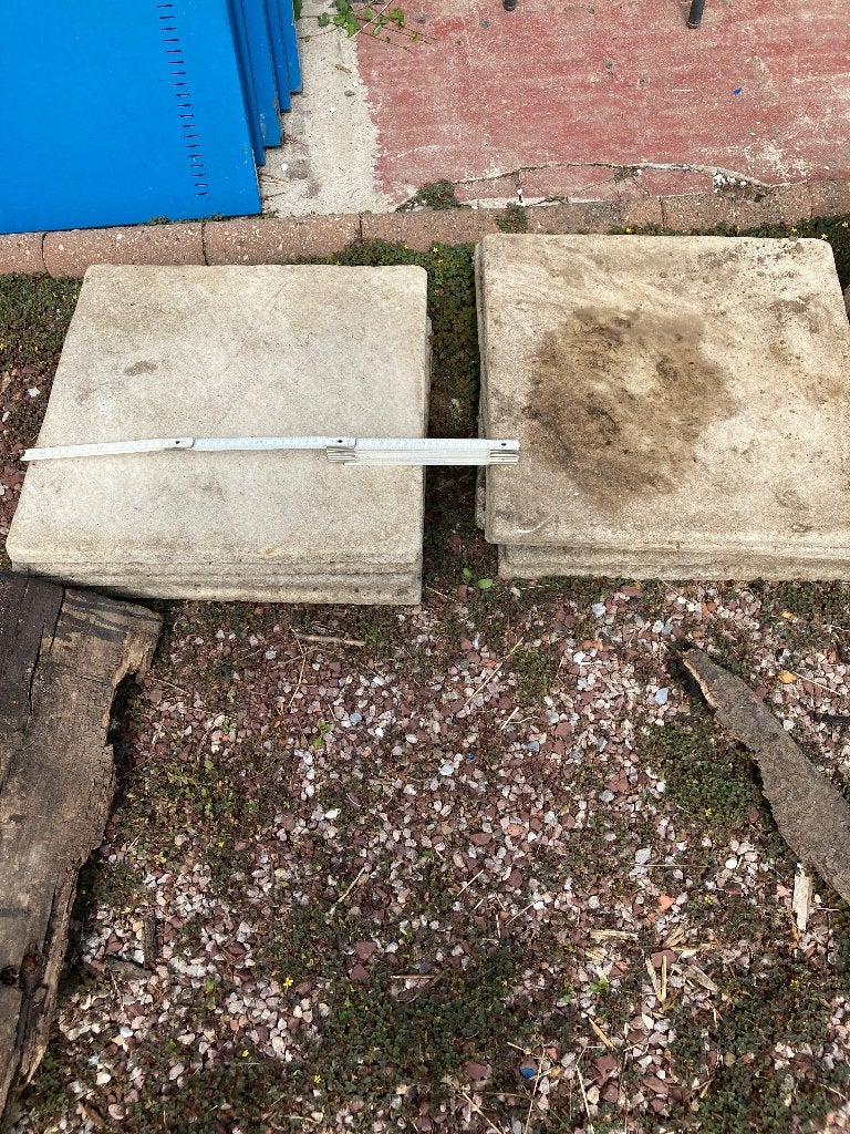 A donner dalles diverses, Jardin & Terrasse, Pavé & Dalles, Enlèvement, Utilisé, Béton, Autres types