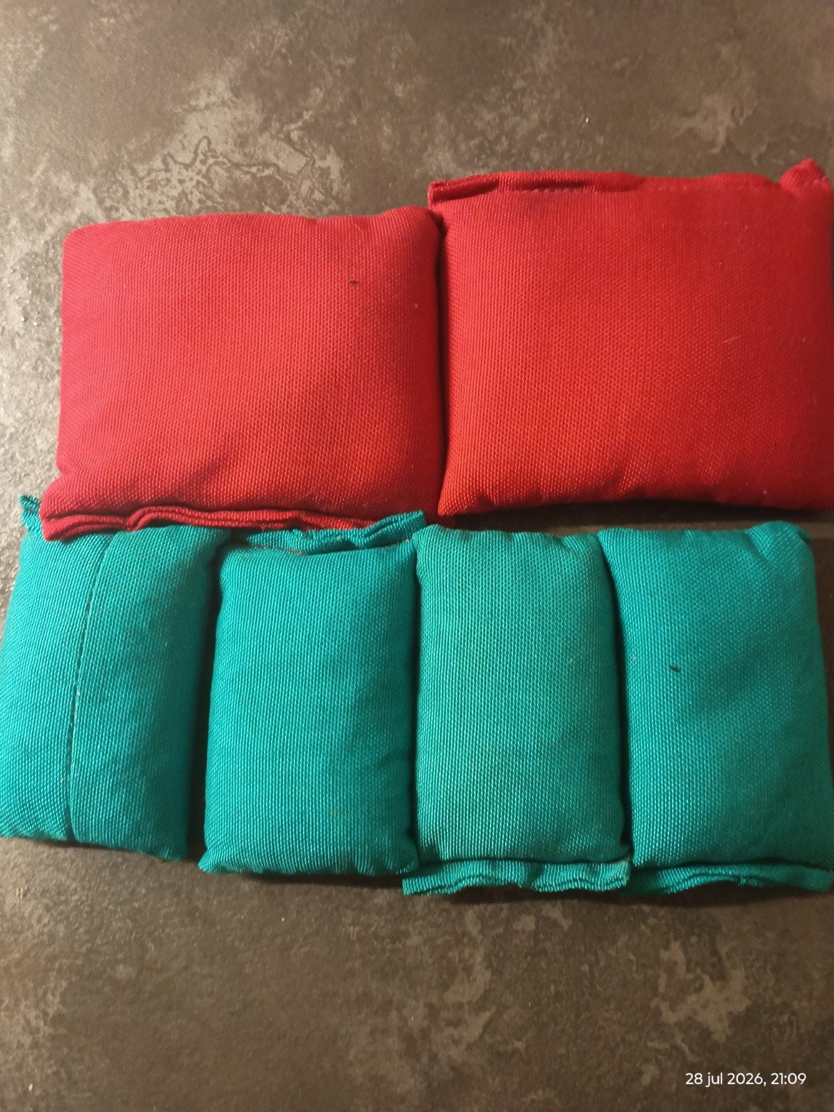 Softlood set voor duiken – Complete set 8,4 kg (2x rood & 4x, Watersport en Boten, Duiken, Zo goed als nieuw, Lood of Loodgordel
