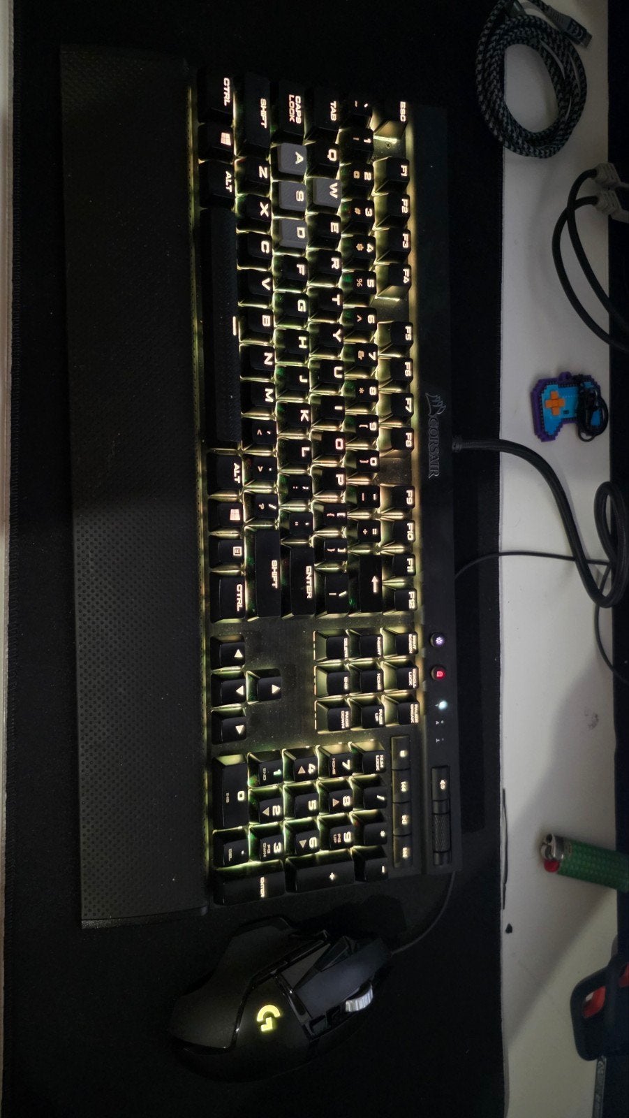 Corsair Gaming K70 RGB RAPIDFIRE + logitech g502 hero, Computers en Software, Toetsenborden, Qwerty, Ophalen