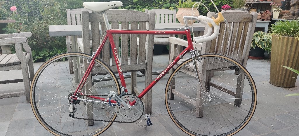 Retro koersfiets, Fietsen en Brommers, Fietsen | Racefietsen, 28 inch, Gebruikt, 53 tot 57 cm, Ophalen