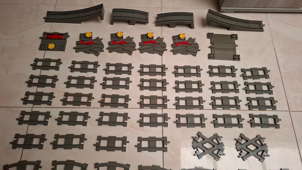 Beaucoup de rails Lego Duplo en bonne état, Enlèvement ou Envoi, Duplo