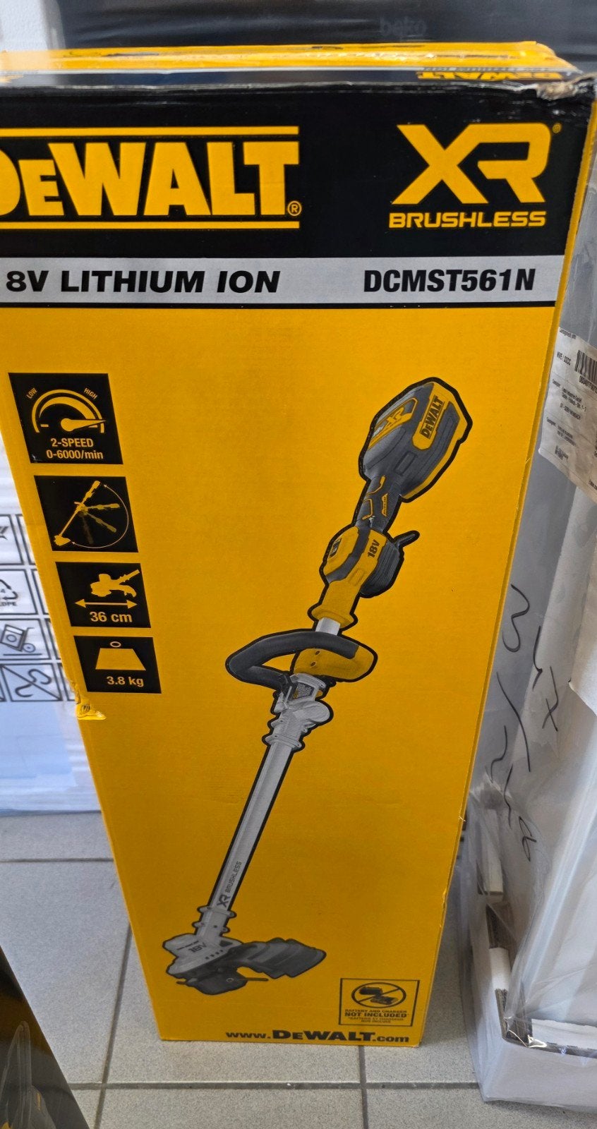 DeWALT DCMST561N Accu grastrimmer 18V XR Basic Body, Accu, Nieuw, Ophalen of Verzenden, Dewalt