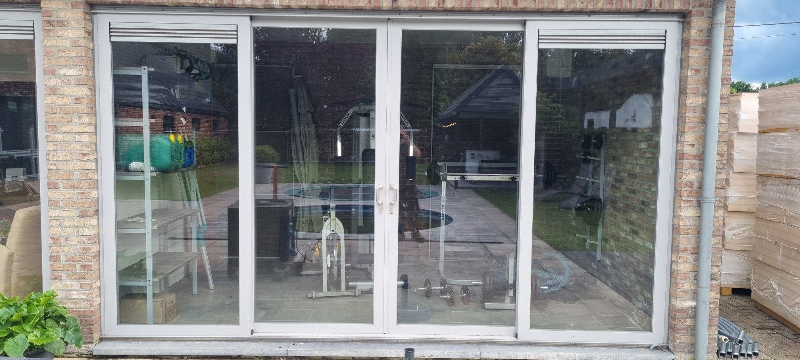Schuifraam aluminium, Doe-het-zelf en Bouw, Ophalen, Schuifdeur