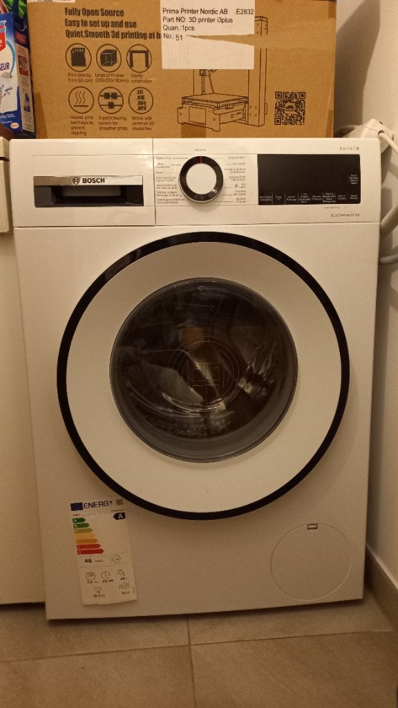 Lave-linge Bosch Série 6 EcoSilence Drive, Electroménager, 1200 à 1600 tours, 6 à 8 kg, 85 à 90 cm, Comme neuf