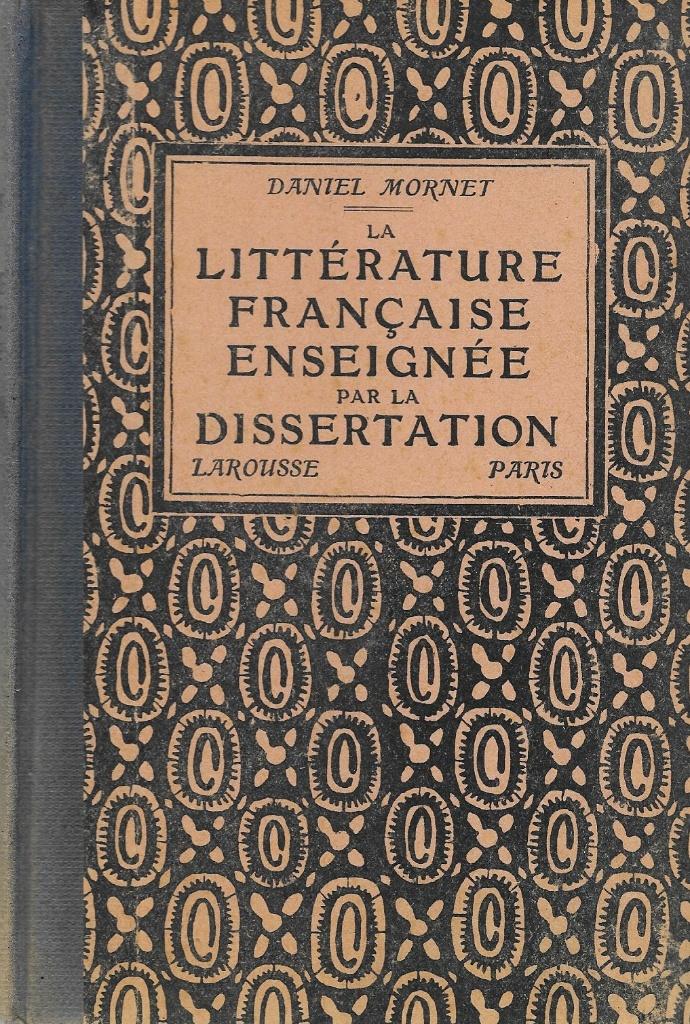 1936 - Daniel MORNET - La Littérature française, Daniel Mornet, Français, Utilisé, Secondaire