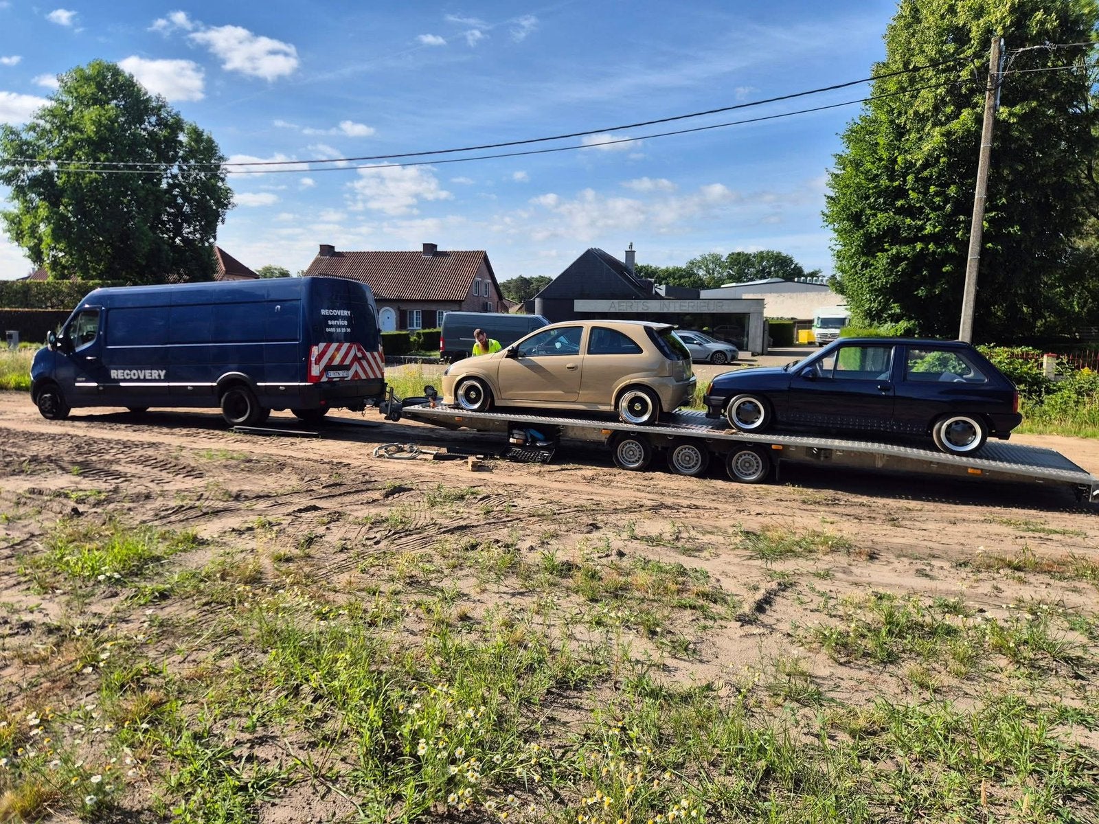 Autotransporter voor 2 voertuigen, Auto diversen, Ophalen, Zo goed als nieuw