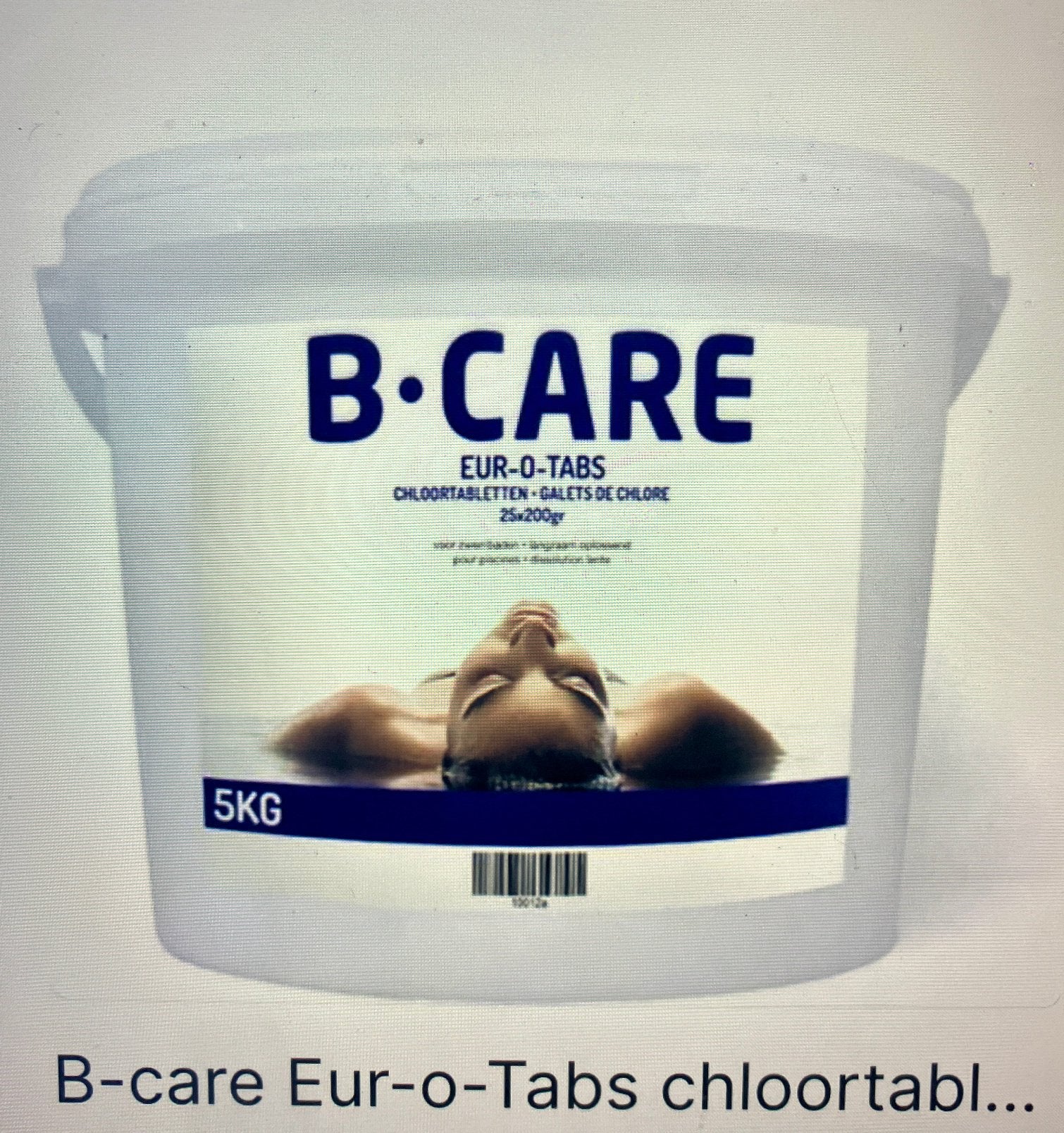 Chloortabletten zwembad, Ophalen, Nieuw