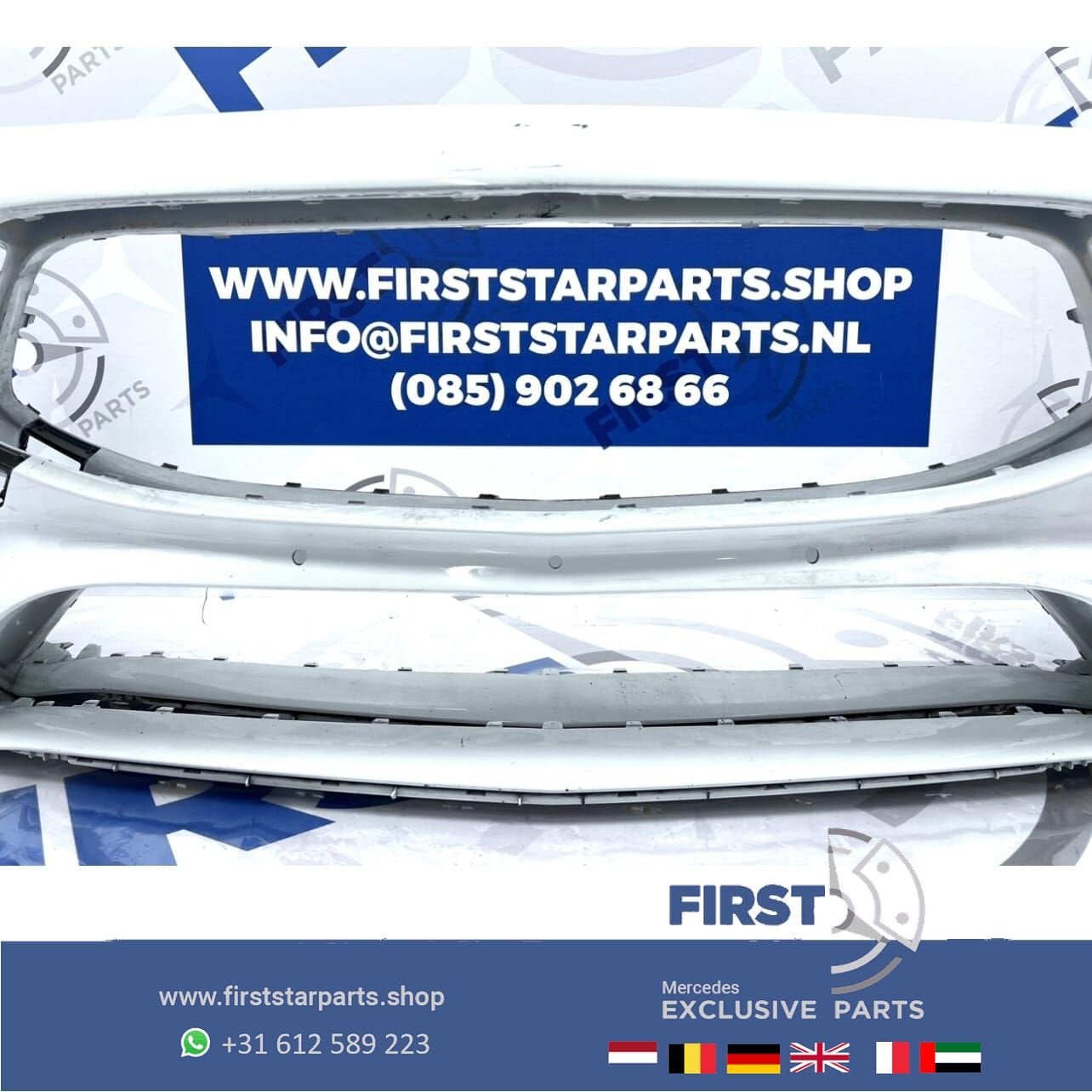 W118 BUMPER CLA AMG VOORBUMPER A1188853901 C118 ZWART WIT GR, Auto-onderdelen, Gebruikt, -, Voor, Ophalen of Verzenden