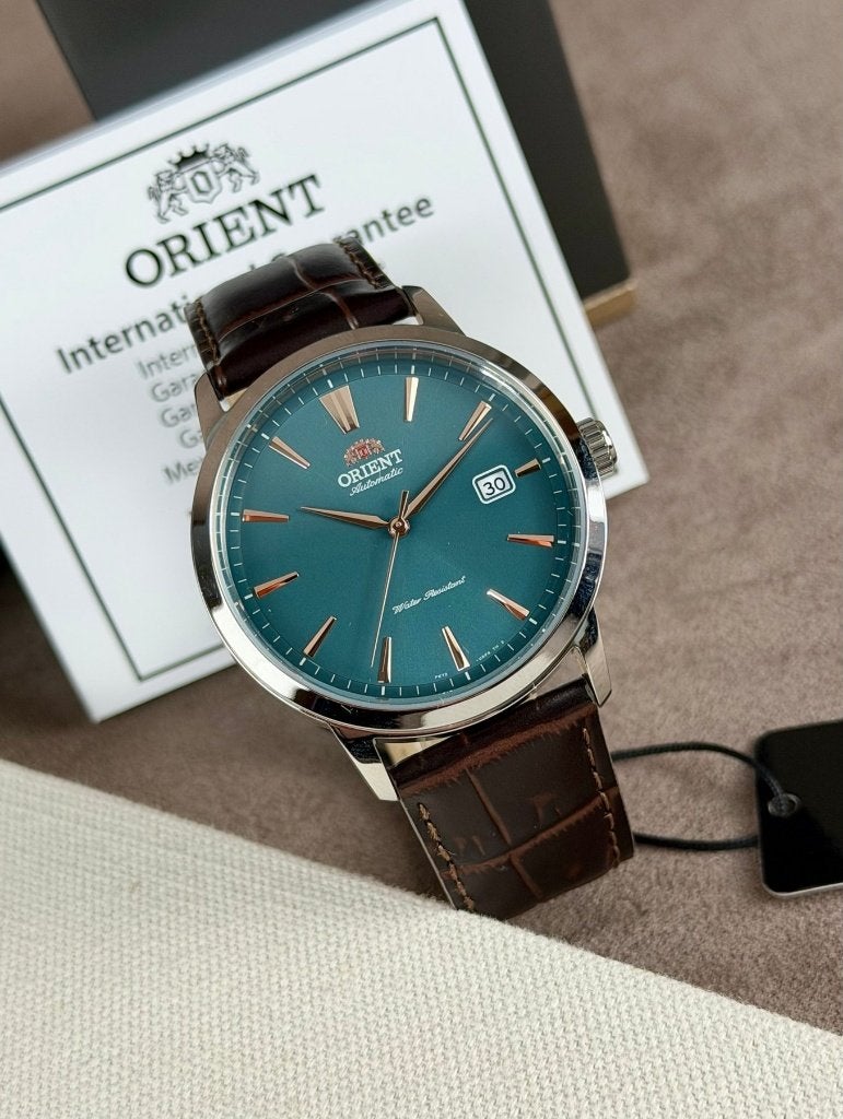 Orient CONTEMPORARY horloge, Overige merken, Leer, Staal, Polshorloge