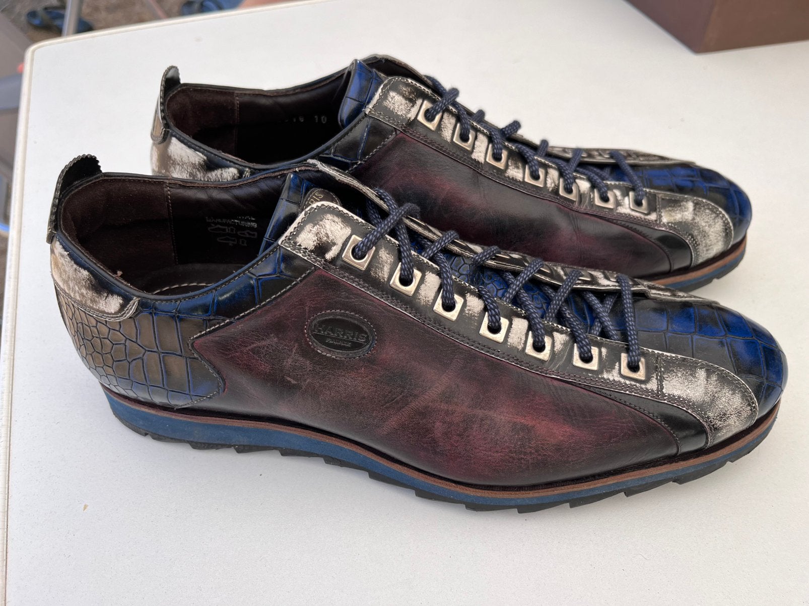 Harris herenschoenen maat 10 / 44 amper gedragen, Overige kleuren, Ophalen of Verzenden, Zo goed als nieuw, Sneakers