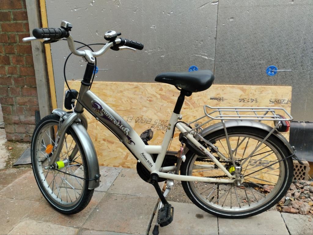 Meisjesfiets 20 inch degelijk en nagezien, Ophalen, Gebruikt, Velgrem, Handrem