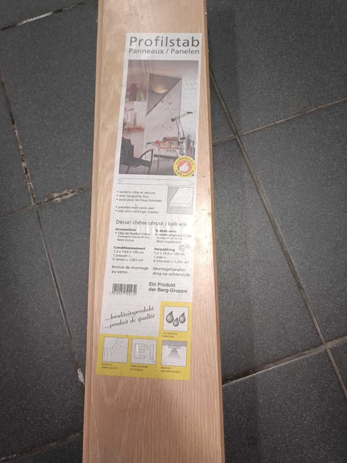 Wand planchet kalk eik 12m² te koop, Ophalen