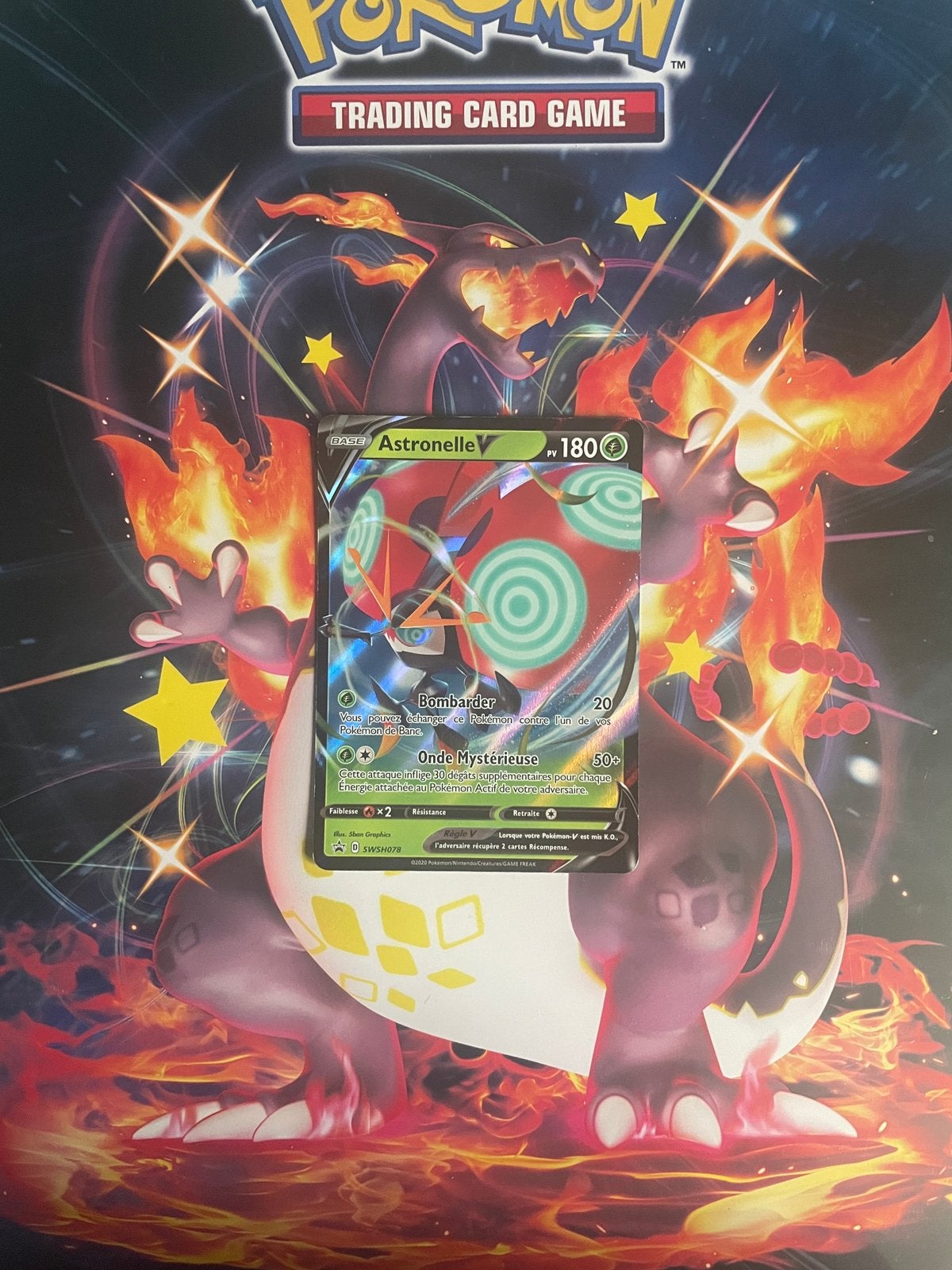 Pokémon Astronelle V SWSH078 - Sword & Shield, Ophalen, Zo goed als nieuw, Losse kaart