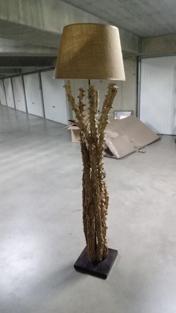 Staanlamp drijfhout, Ophalen, Zo goed als nieuw, Hout, 150 tot 200 cm