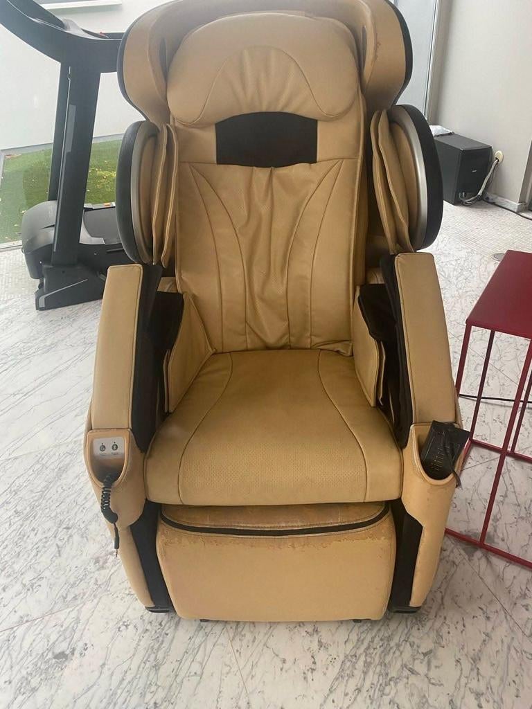 Japanse massagestoel, Huis en Inrichting, Ophalen, Gebruikt, Leer