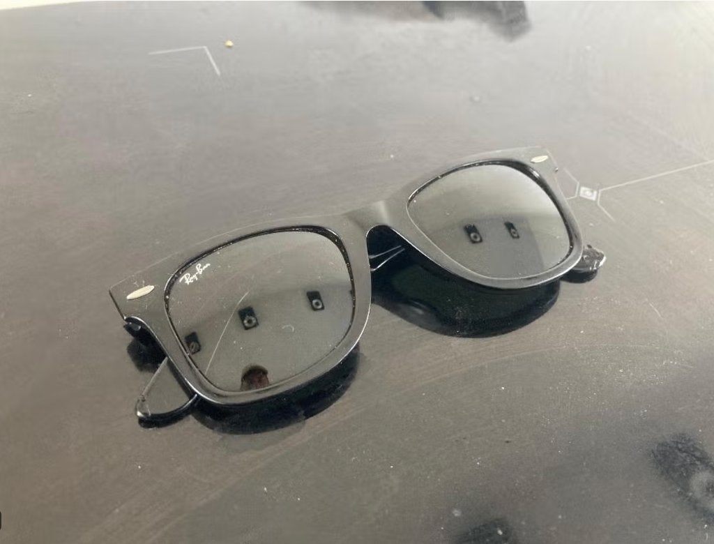 vintage zonnebril ray ban wayfarer, Enlèvement, Utilisé, Lunettes de soleil
