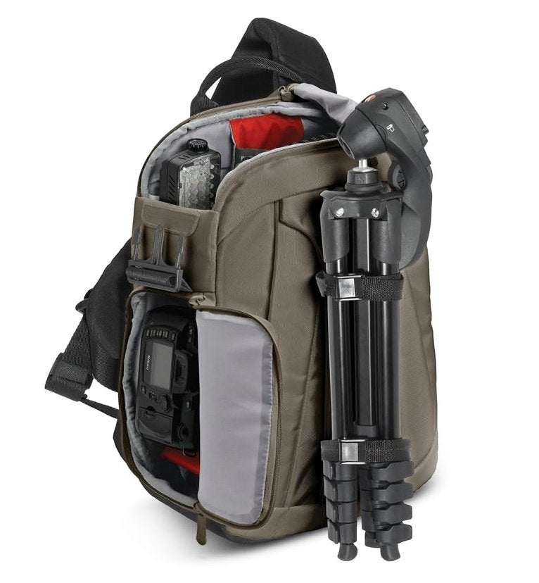 Manfrotto Camera Sling Bag - Champagne, Ophalen of Verzenden, Zo goed als nieuw, Rugtas