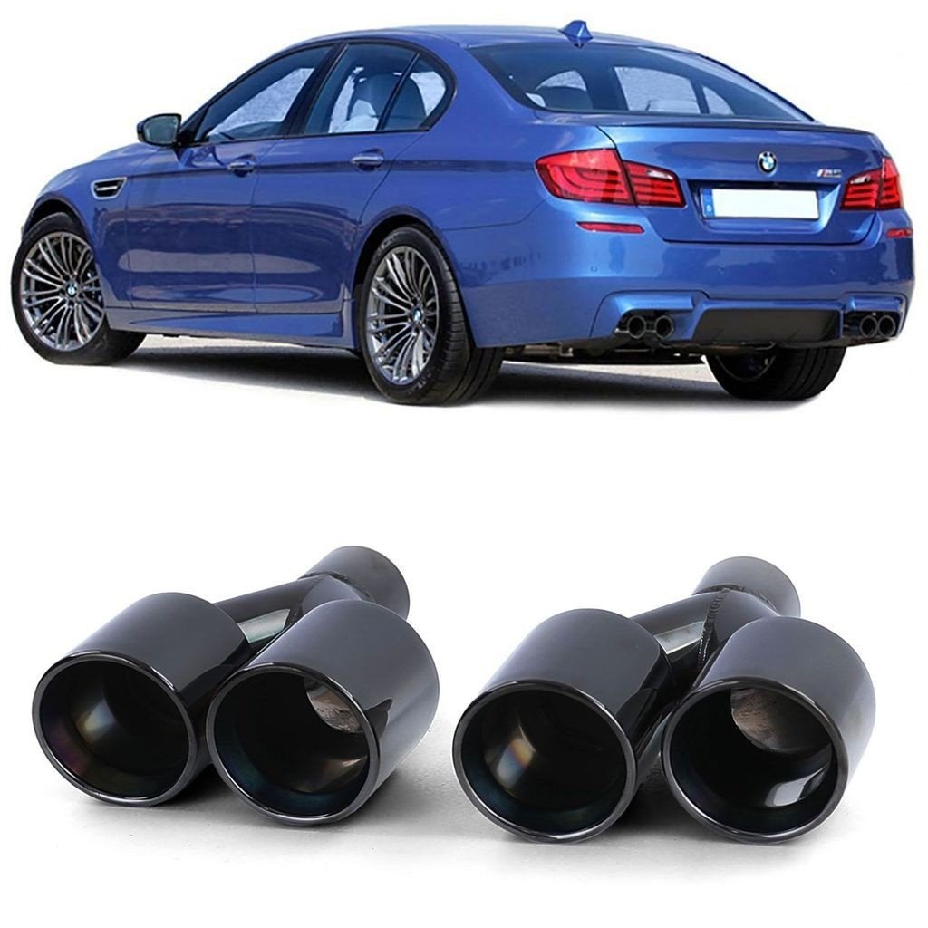 Dubbel uitlaat Sierstuk voor Bmw 5 Serie BMW F10 F11, Verzenden