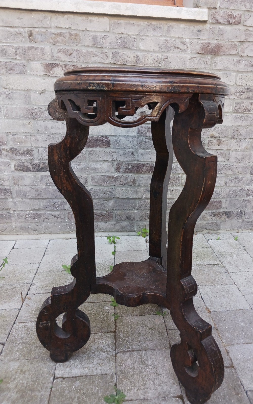 ancien Grand guéridon en bois, Antiquités & Art, Antiquités | Meubles | Tables, Enlèvement