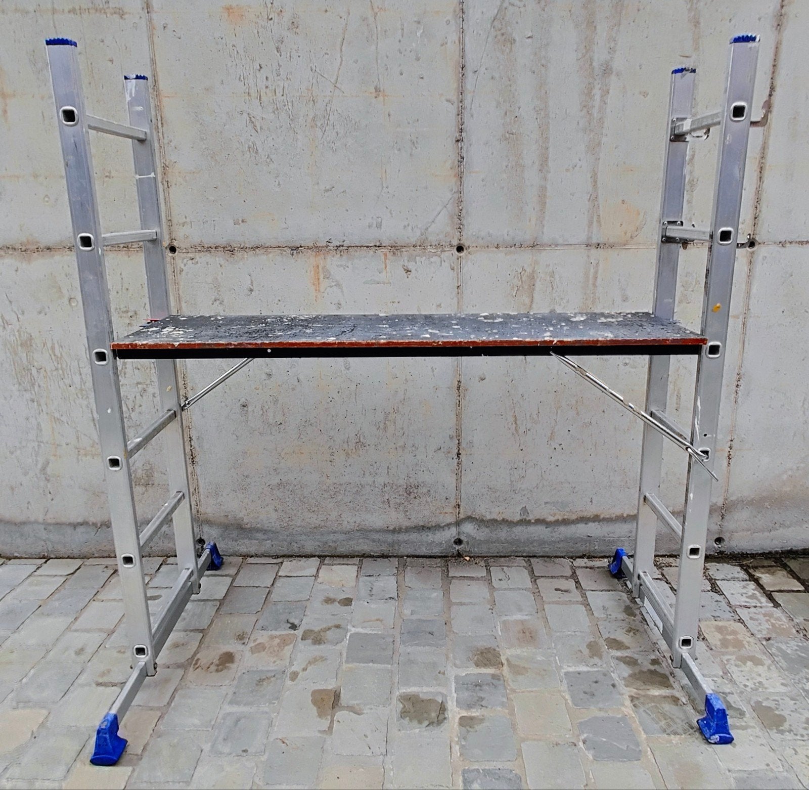 Krause Corda Aluminium Laddersteiger (2x6) – In topstaat!, Ophalen, Zo goed als nieuw, Ladder, Opvouwbaar of Inschuifbaar