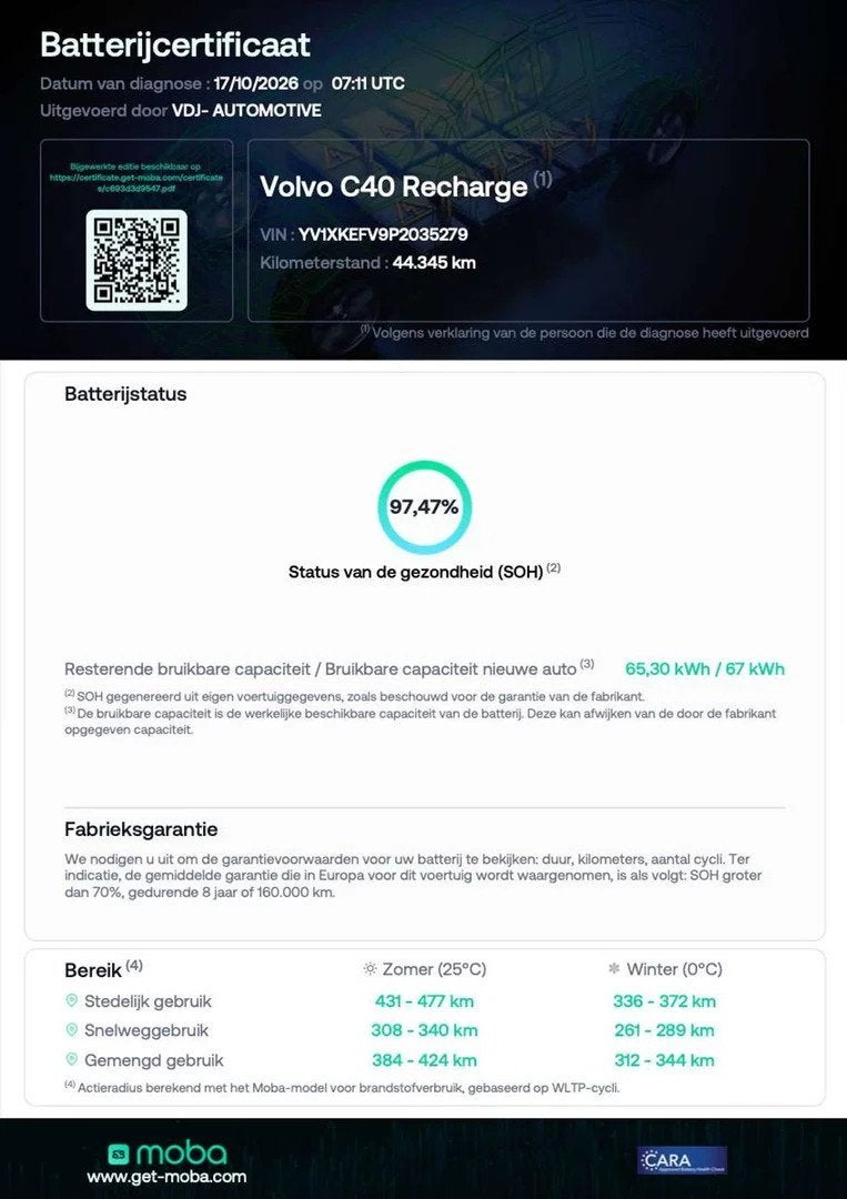 Volvo C40 C40 69 kWh RECHARGE CORE|GARANTIE|ZETELVERW.|HIGH, Automaat, Gebruikt, Zwart, 5 zetels