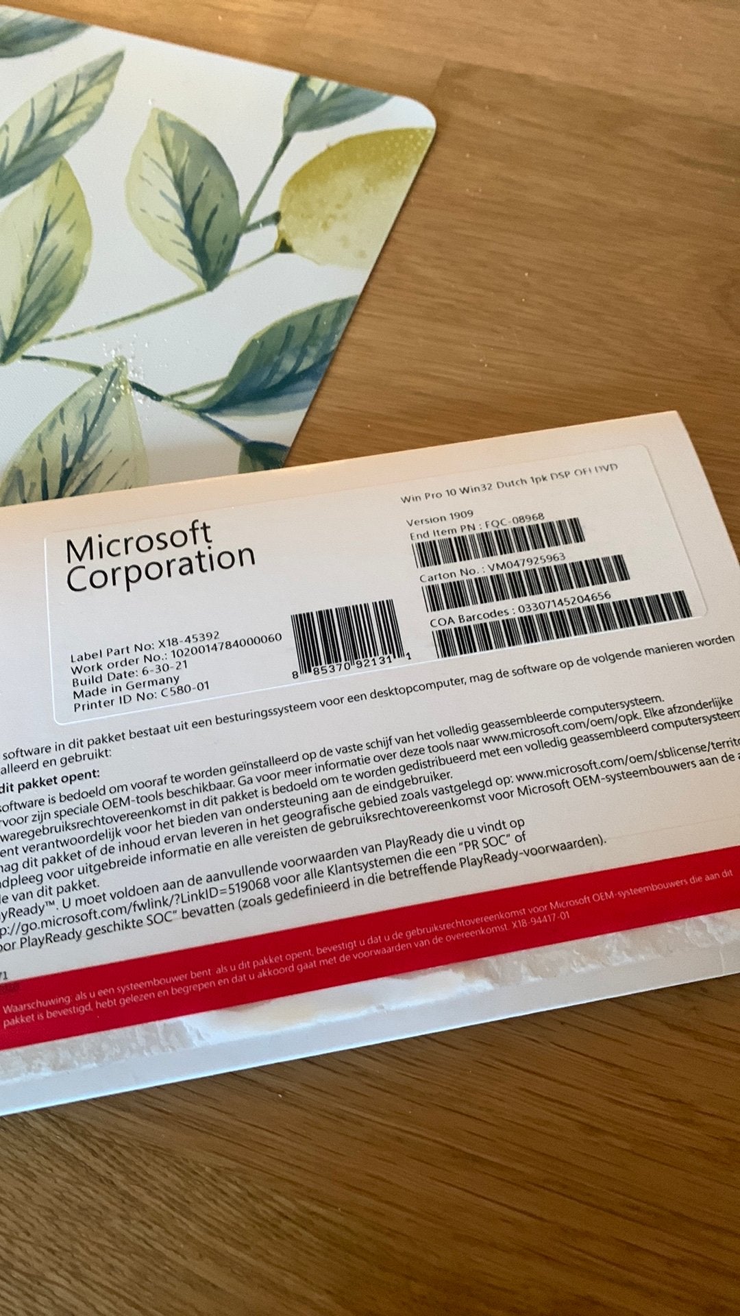 32 bits windows 10, Ophalen of Verzenden, Zo goed als nieuw