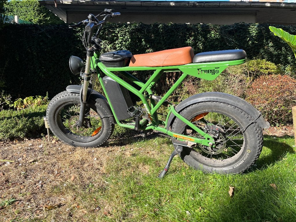 Freego E Fatbike – groen – zeer goede staat ( LIER ), Fietsen en Brommers, Zo goed als nieuw, 59 cm of meer, 50 km per accu of meer