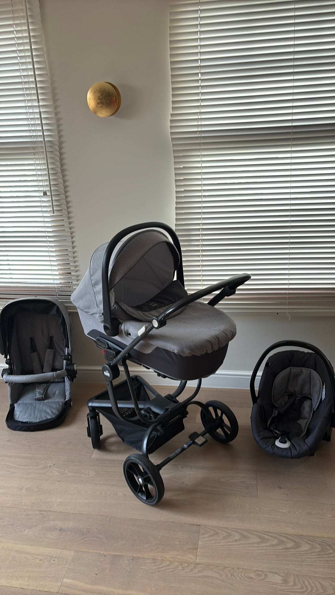 3 delige kinderwagen CAM, Gebruikt, Met autostoeltje, Ophalen, Kinderwagen