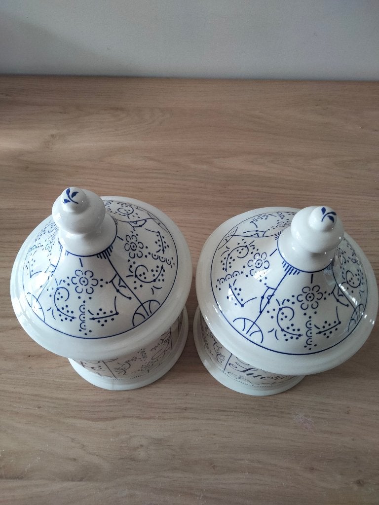 set vintage voorraadpotten Boch Copenhague, Ophalen