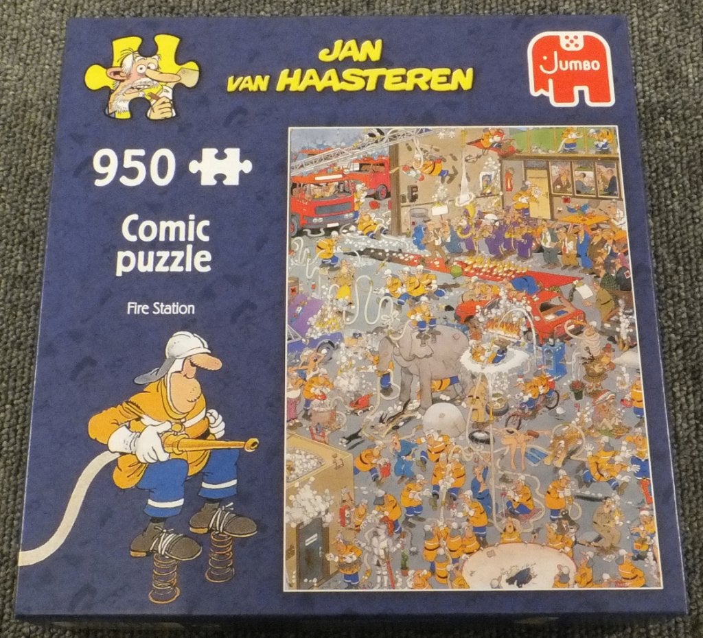 Puzzel - Jumbo 950 - Jan van Haasteren, Fire Station, Verzenden, 500 t/m 1500 stukjes, Gebruikt, Legpuzzel