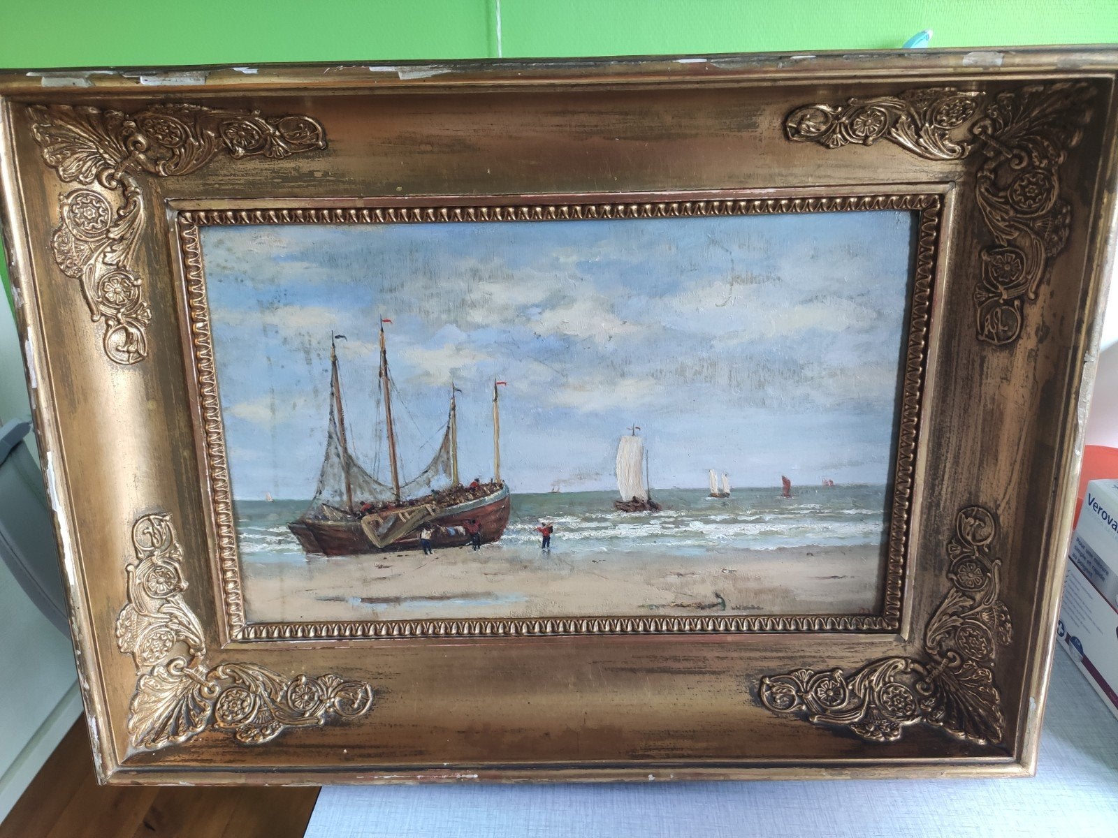 Origineel schilderij, Ophalen
