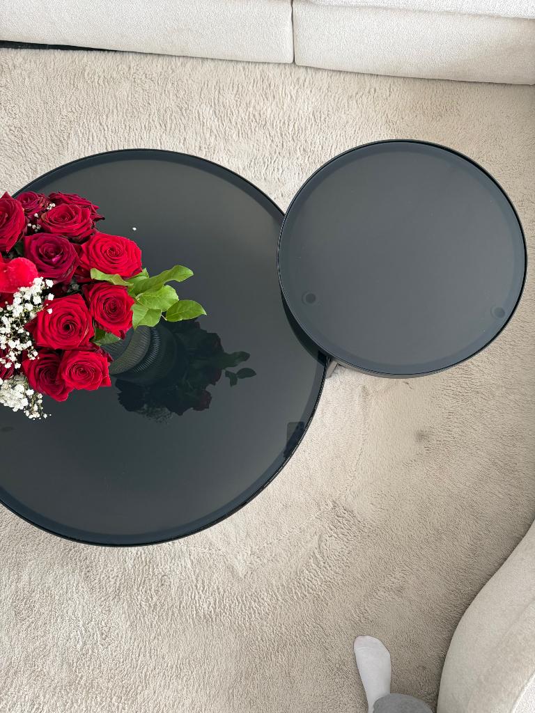 Salon Tafel, Huis en Inrichting, Ophalen, 50 tot 75 cm, Rond, 50 tot 100 cm