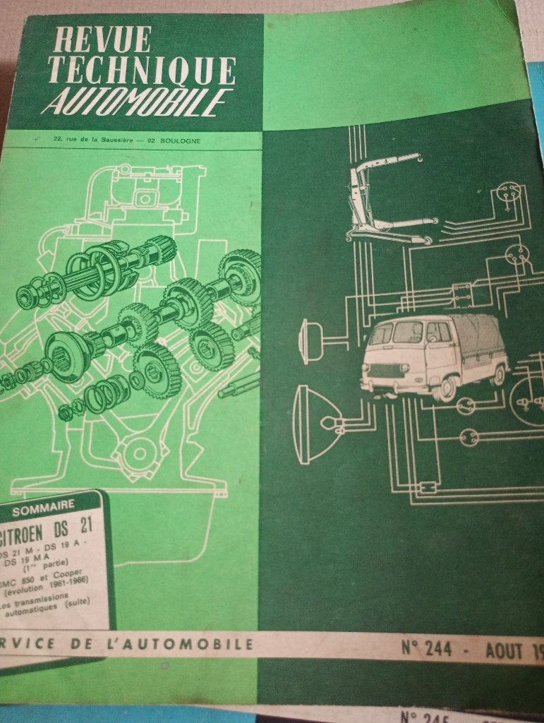 revue technique citroen DS19a + DS21 de 1965-1966, Enlèvement ou Envoi