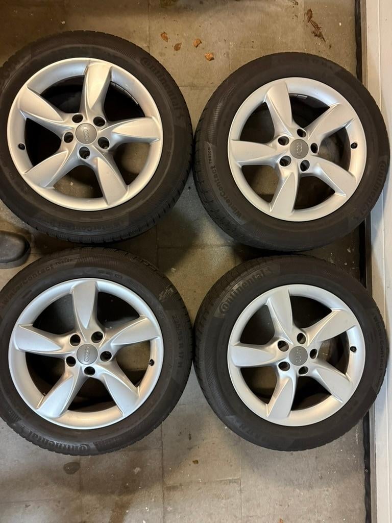 Jantes Audi 17 pouces + pneus d'hiver Continental (Audi A6), Autos : Pièces & Accessoires, Pneus & Jantes, Pneus hiver, Véhicule de tourisme