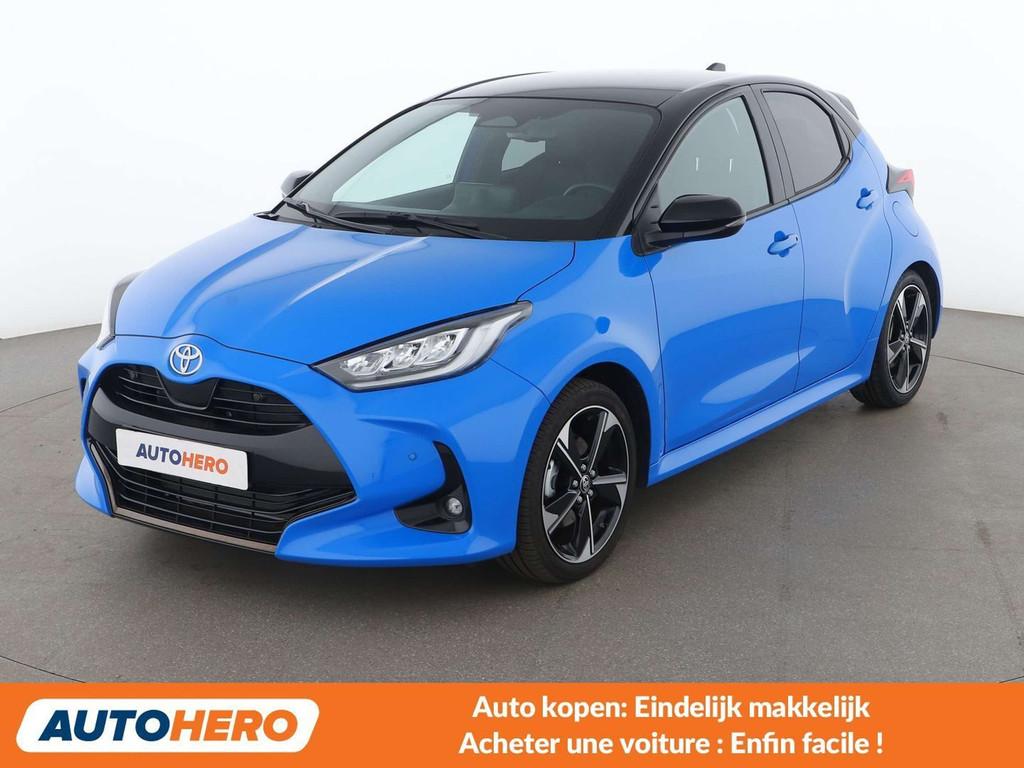 Toyota Yaris 1.5 Hybrid Premiere Edition (bj 2024), Gebruikt, Blauw, 1490 cc, 96 kW